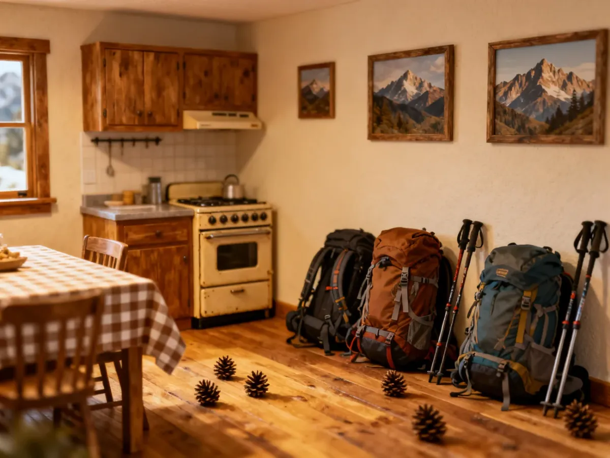 Apartament z kuchnią przygotowany na górski wyjazd